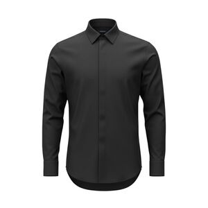 🕶️🔸 Theory Men’s Luxe Black Button-Up Shirt | Elbow Patch Detail | Size S